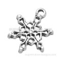 2015 new design metal charm alloy christmas snow pendant